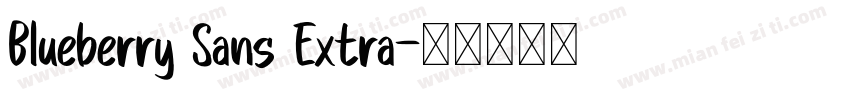 Blueberry Sans Extra字体转换